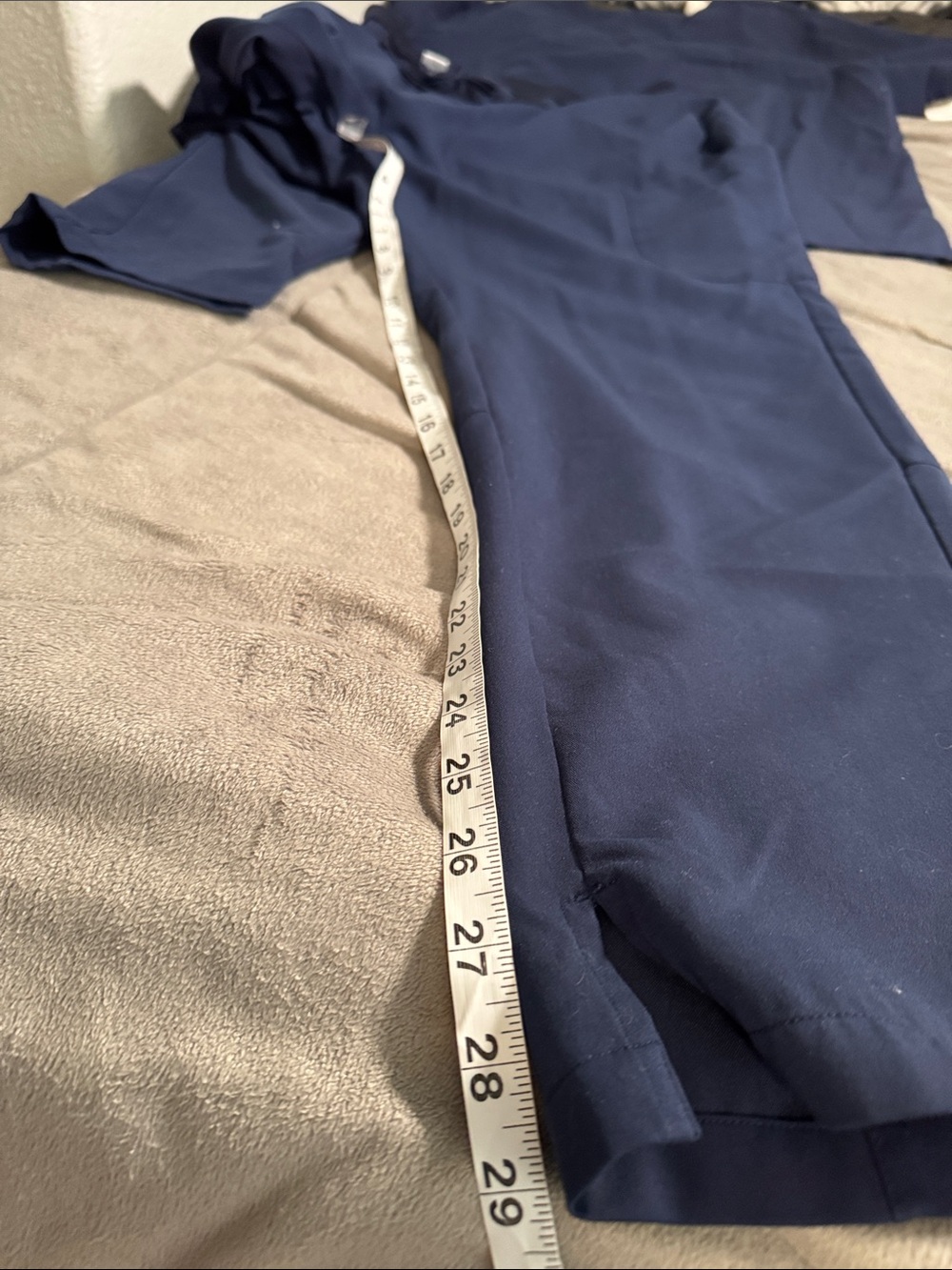 Women's Navy Blue Scrub Set!Jogger Style Scrub Pants And V Neck Scrub Top - Picture 4 of 10